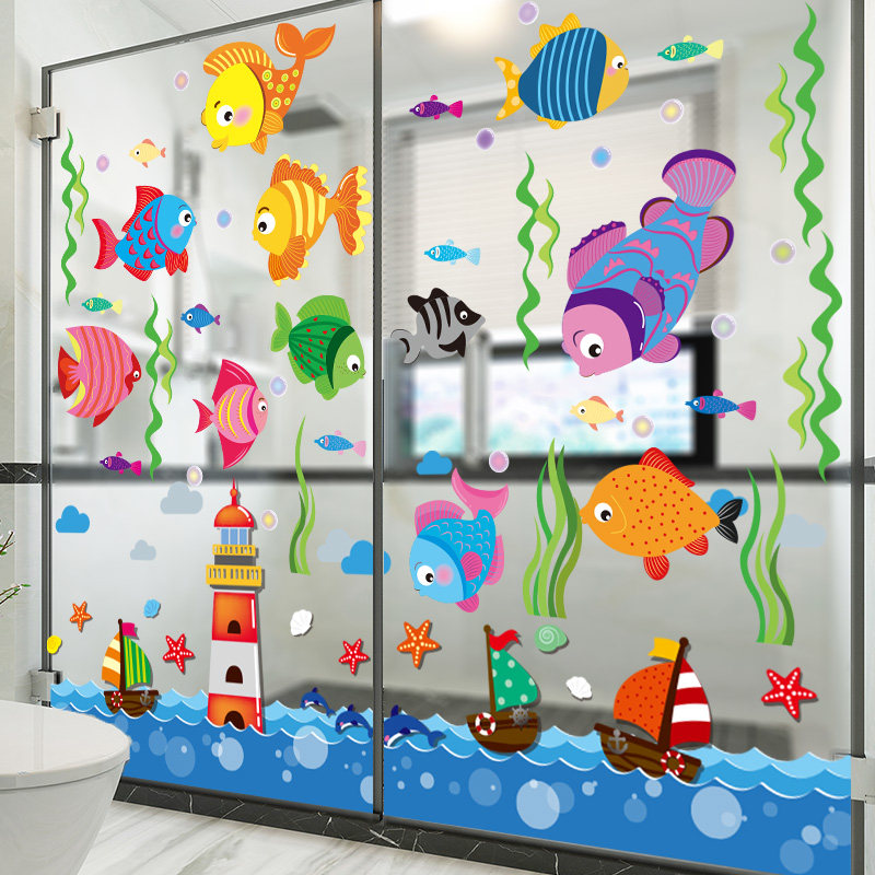 3d立体玻璃门贴纸墙贴画卫生间浴室翻新墙壁装饰墙纸自粘墙面防水在类目 家居饰品, 贴饰, 墙贴中 - 来自Buy2taobao.com提供专业的淘宝代购服务