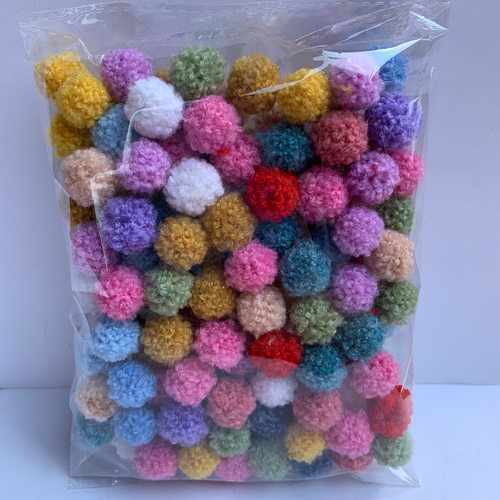 卷卷毛球儿童发饰泰迪球羊羔毛球