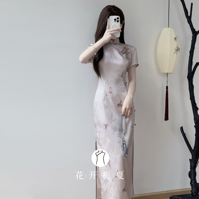 《蝶影霓裳》新中式改良旗袍温婉民国淑女气质高级感少女裙