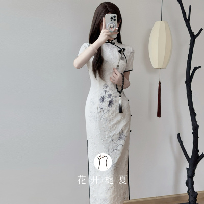 新中式绝美气质素雅旗袍