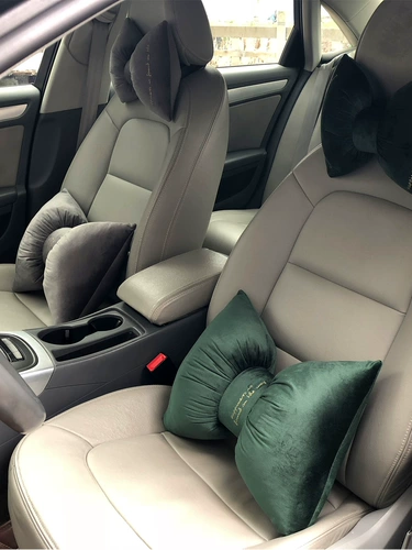 Anmeliang Pine Velvet Bow Bownlow Pillow Car Подушка шейная подушка, простая многофункциональная подушка офисное кресло подушка талия