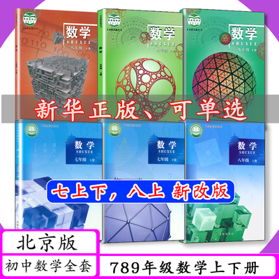 北京版初中数学全套6本789年级