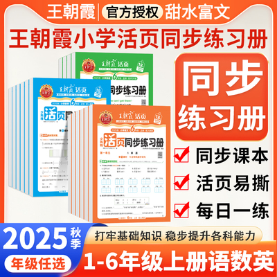 王朝霞活页同步练习册