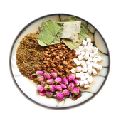 茯苓玳玳花玫瑰花组合茶荷叶苦荞麦晓雅花草茶代饮茶苦荞麦夏天