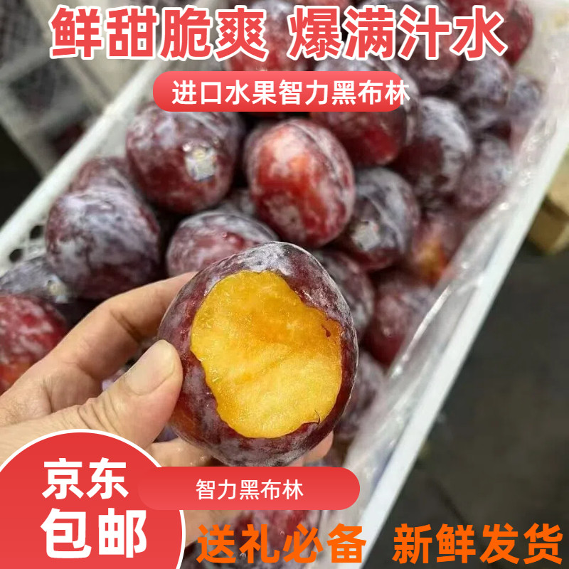 进口智利黑布林新鲜李子水果脆李黑金刚恐龙蛋孕妇水果酸甜多汁香
