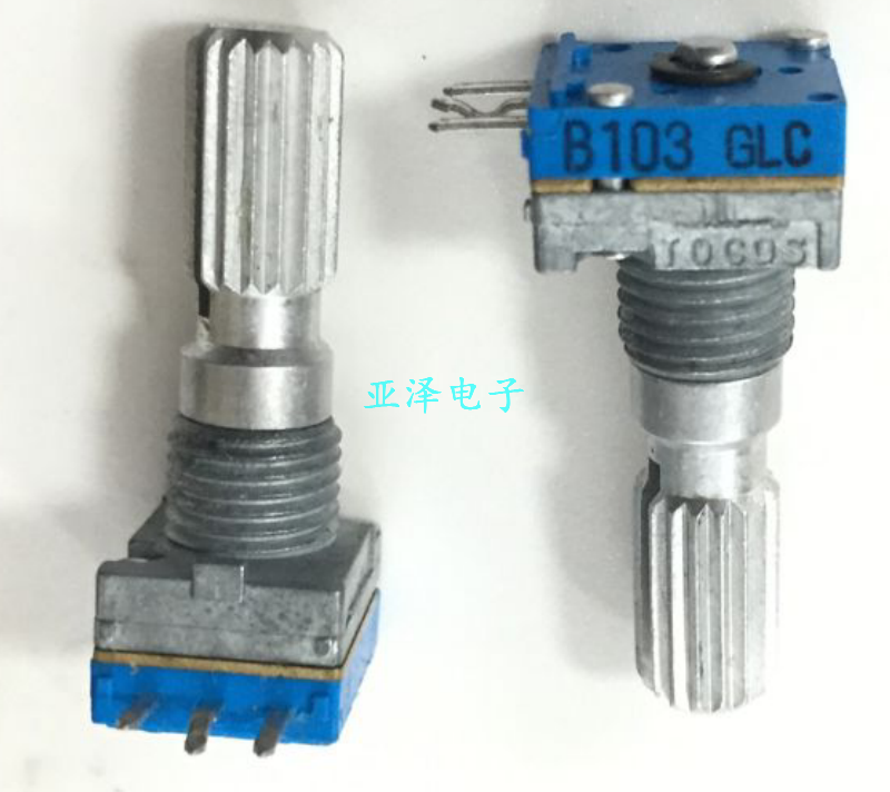 日本TOCOS进口09型精密电位器单联B10K锯齿轴长20MM旋转角度180度