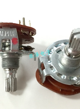 台湾ALPHA阿尔法SR2512F旋转波段开关2刀4档位轴17MM旋转切换开关