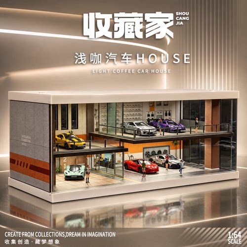 164仿真停车场模型适用车模