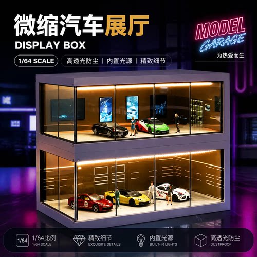 收藏家164车模场景收纳展示盒