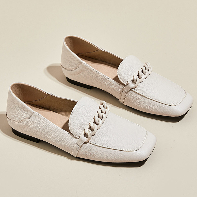 新款春秋夏季头层牛皮小皮鞋女低跟学院真皮小白鞋英伦风软底单鞋,女鞋,时尚休闲鞋,淘宝优惠券,粉丝福利购,淘宝优惠卷