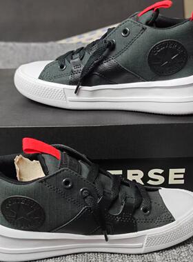 匡威童鞋男女童帆布鞋春季新款中大童中帮休闲鞋372836C a04989