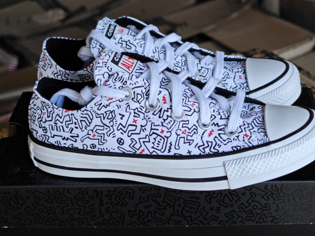 Converse匡威男女款Keith Haring联名涂鸦低帮帆布鞋171860C