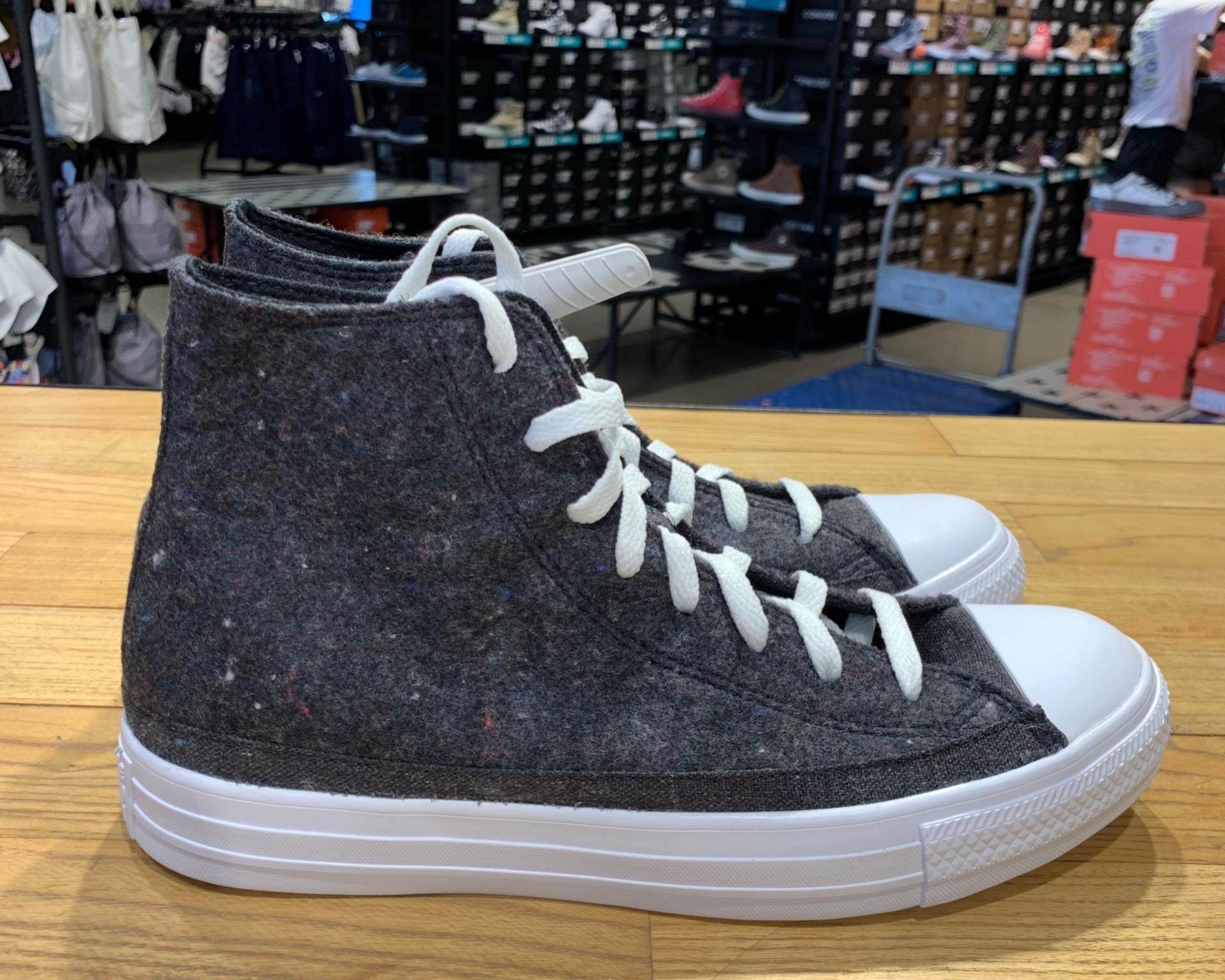 匡威情侣鞋复古毛绒面高帮帆布鞋renew环保系列板鞋169420 169419