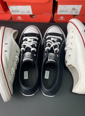 匡威夏季帆布鞋女黑白经典薄底低帮鞋 537204C 530054 564982