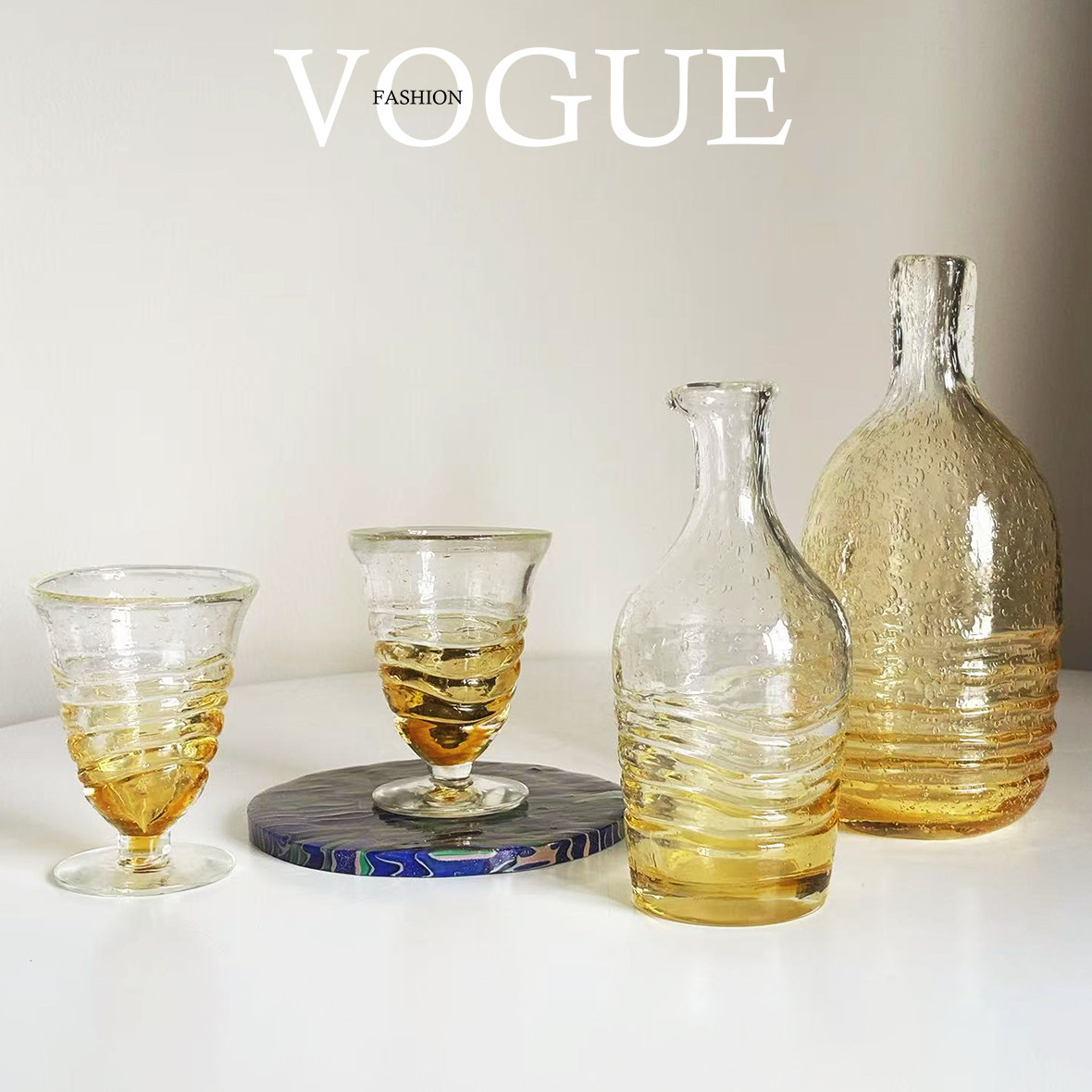 WILL愿溢手作琉璃清酒酒具日式小酒杯分酒器家用白酒壶温酒壶套装