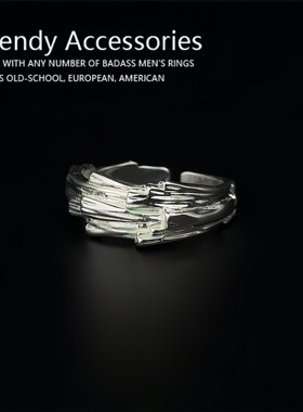 bugiel原创彗星之尾戒指韩版个性开口男女小众高级感设计素白指环