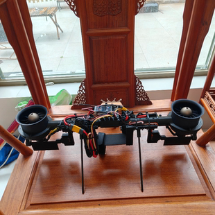 双轴无人机双70涵道动力倾转舵面双轴无人机6S动力80A电调GDW舵机