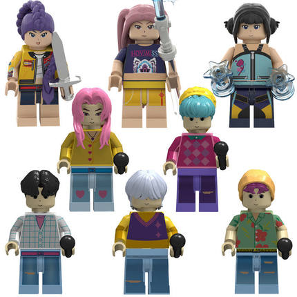 乐玩具积木猎魔女团鲁米佐伊米拉密斯特里真宇偶像乐队积木人仔高