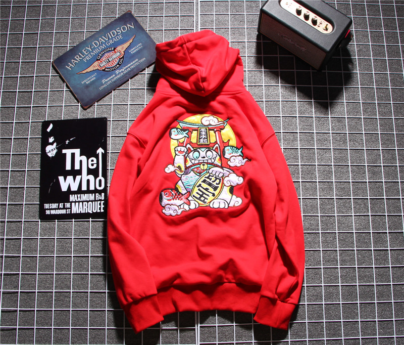 bf天天特价潮流招财猫外套卫衣