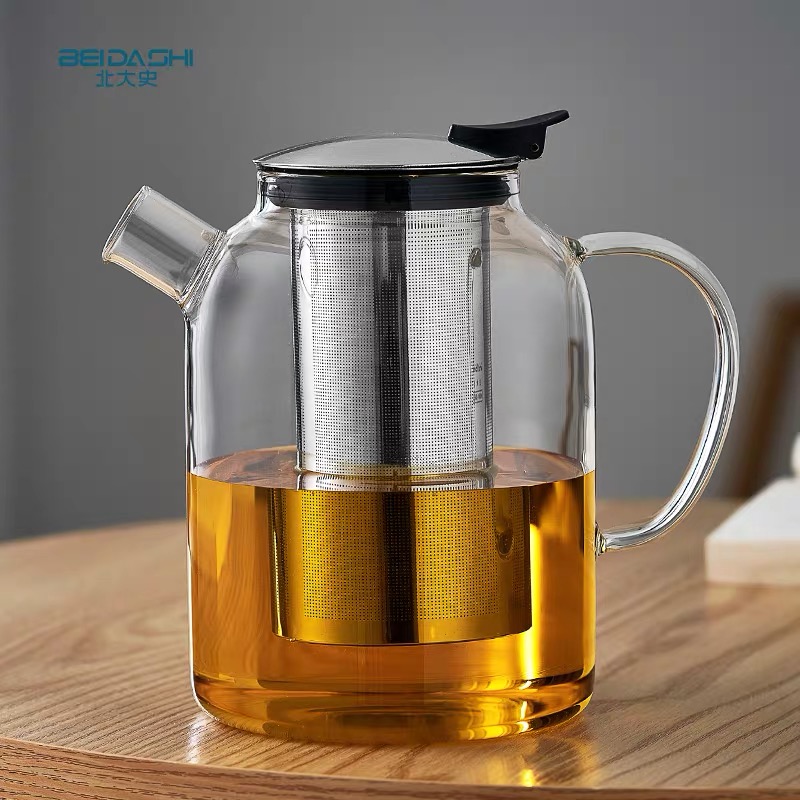 北大史玻璃耐热加厚泡茶壶