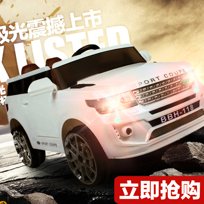 寶貝虎路兒童電動(dòng)車(chē)嬰兒可坐人帶搖擺車(chē)雙驅(qū)越野遙控小孩汽車(chē)童車(chē)