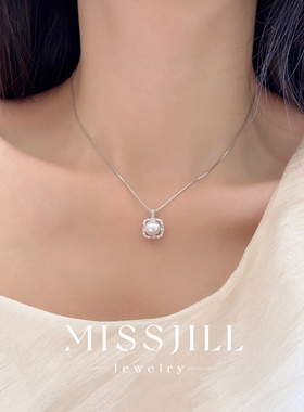 MISSJILL 星光雨露项链｜精致轻奢珍珠温柔通体S925纯银项链锁骨