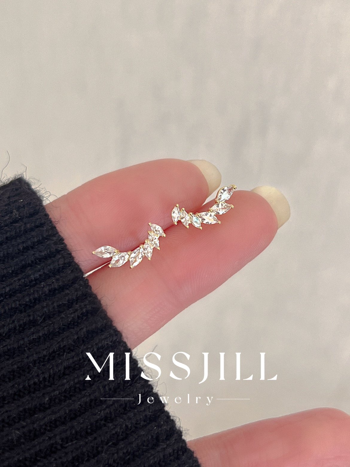 MISSJILL·天使之翼｜小众精致设计闪耀通体925纯银耳钉耳饰高级,饰品/流行首饰/时尚饰品新,耳环,淘宝优惠券,粉丝福利购,淘宝优惠卷