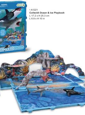 collecta我你他2025年新品迷你海洋书玩具套装A1221