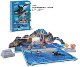 collecta我你他2025年新品迷你海洋书玩具套装A1221
