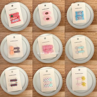 特价不退不换念念韩系可爱格纹蝴蝶结BB夹儿童发夹刘海夹碎发边夹