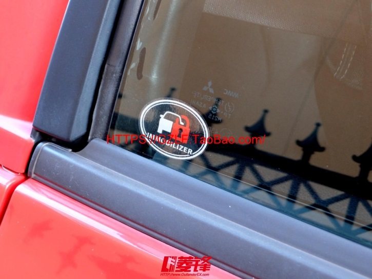 MitsubishiEVO9代后侧窗贴纸