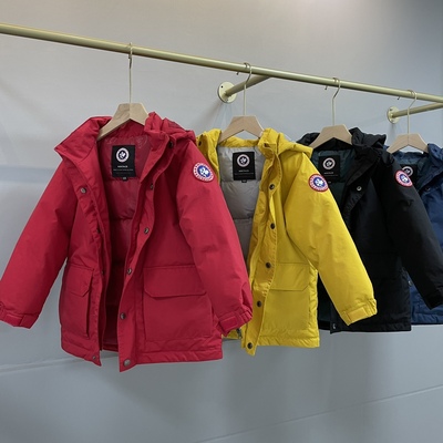 羽绒服中长款加厚童装儿童黑色