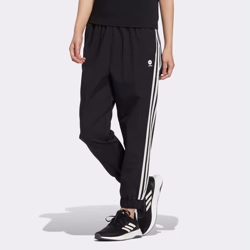 Adidas阿迪达斯正品女裤运动裤跑步训练健身小脚裤子休闲裤HM7414 运动服/休闲服装 运动长裤 原图主图