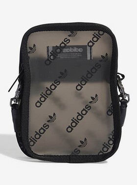 Adidas阿迪达斯男女包三叶草正品透明斜挎包运动包小单肩包HS4998