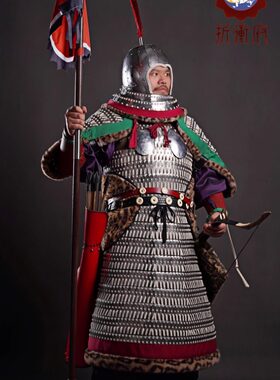 仿唐长乐公主墓壁画武士札甲