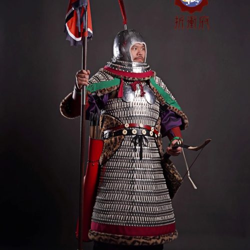 仿唐长乐公主墓壁画武士札甲