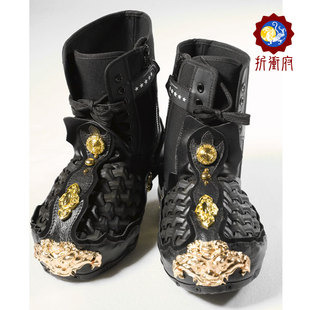 折冲府殿前司胖虎中国甲胄改良版鞋甲甲胄配件鞋甲琐子鱼鳞鞋面甲