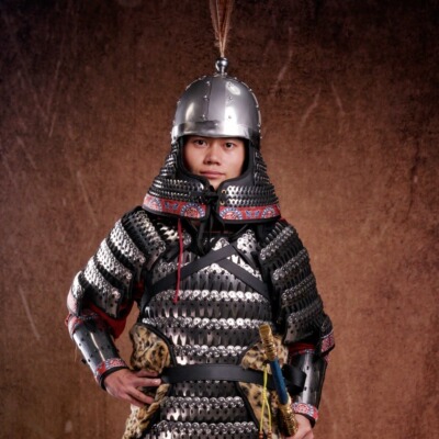 折冲府中国甲胄云纹甲片真人可穿