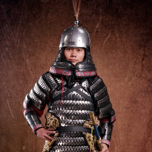 折冲府中国甲胄云纹甲片真人可穿