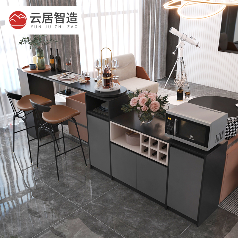 简约旋转吧台桌餐边柜可定制沙发