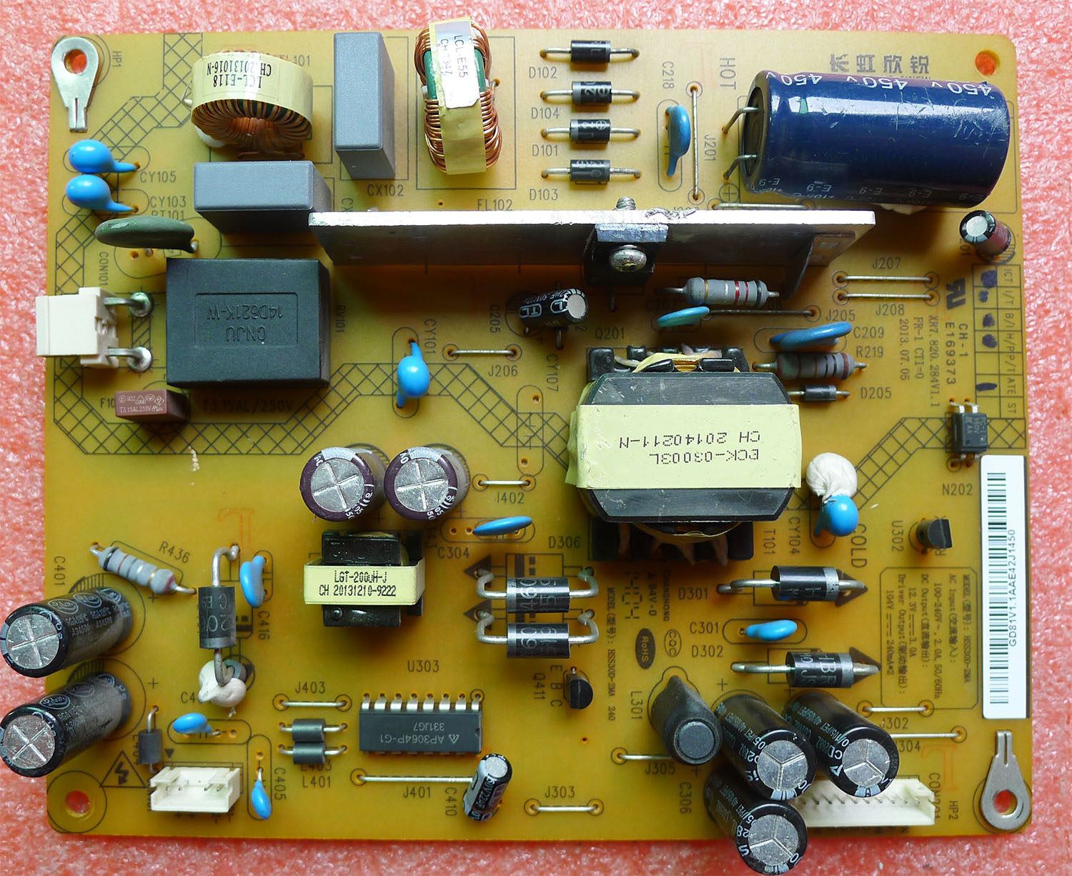 长虹电视机电源板板XR7.820.284