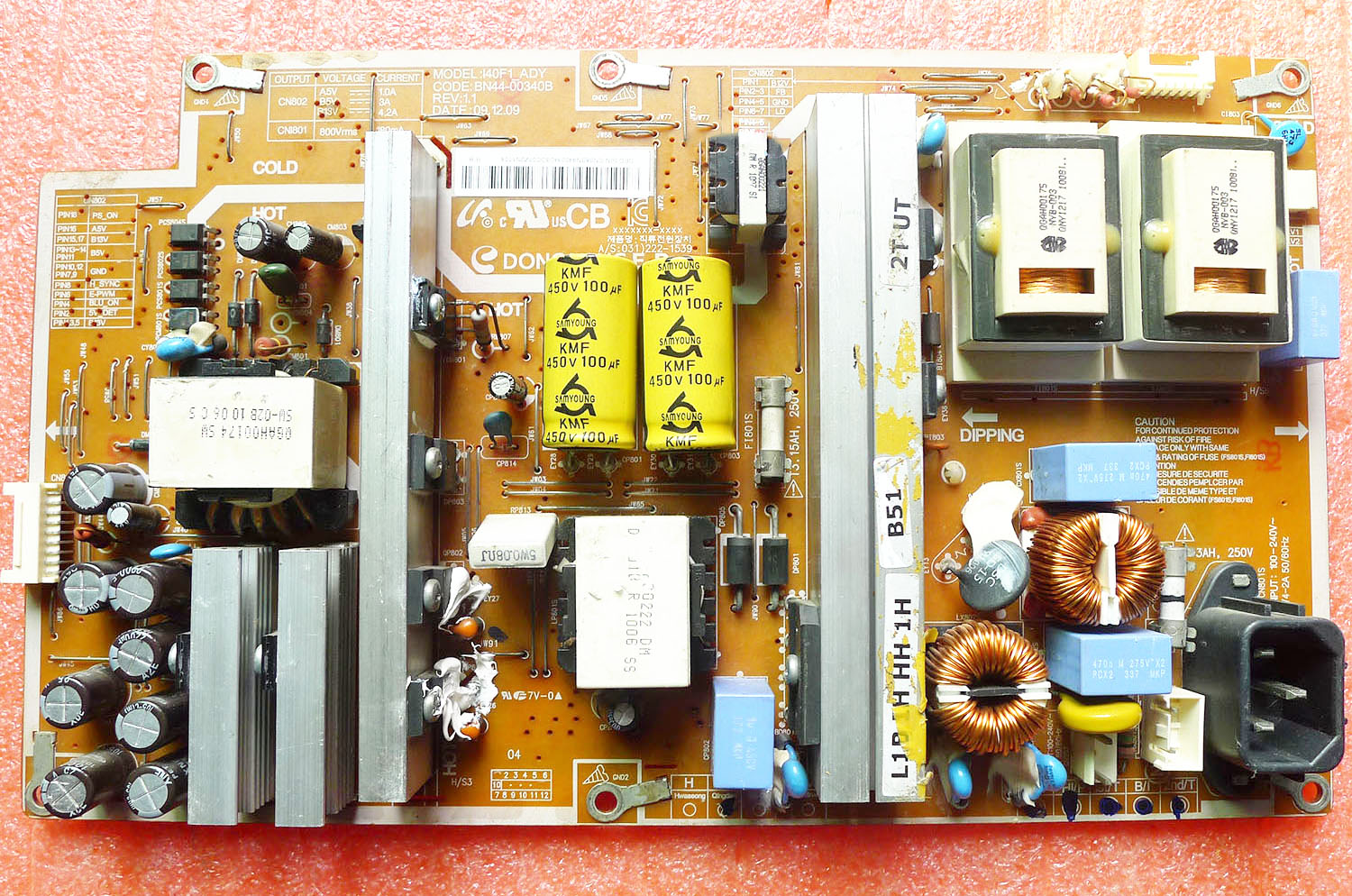 三星电视机电源板BN44-00340A