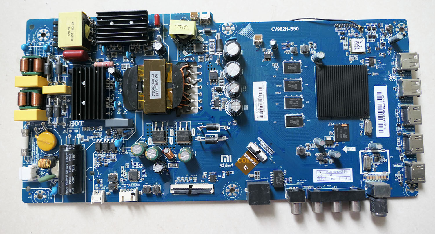 原装小米l50/55m5-5s/ec/az/5a/ex主板cv962h-b50 tpd.t962.pc797