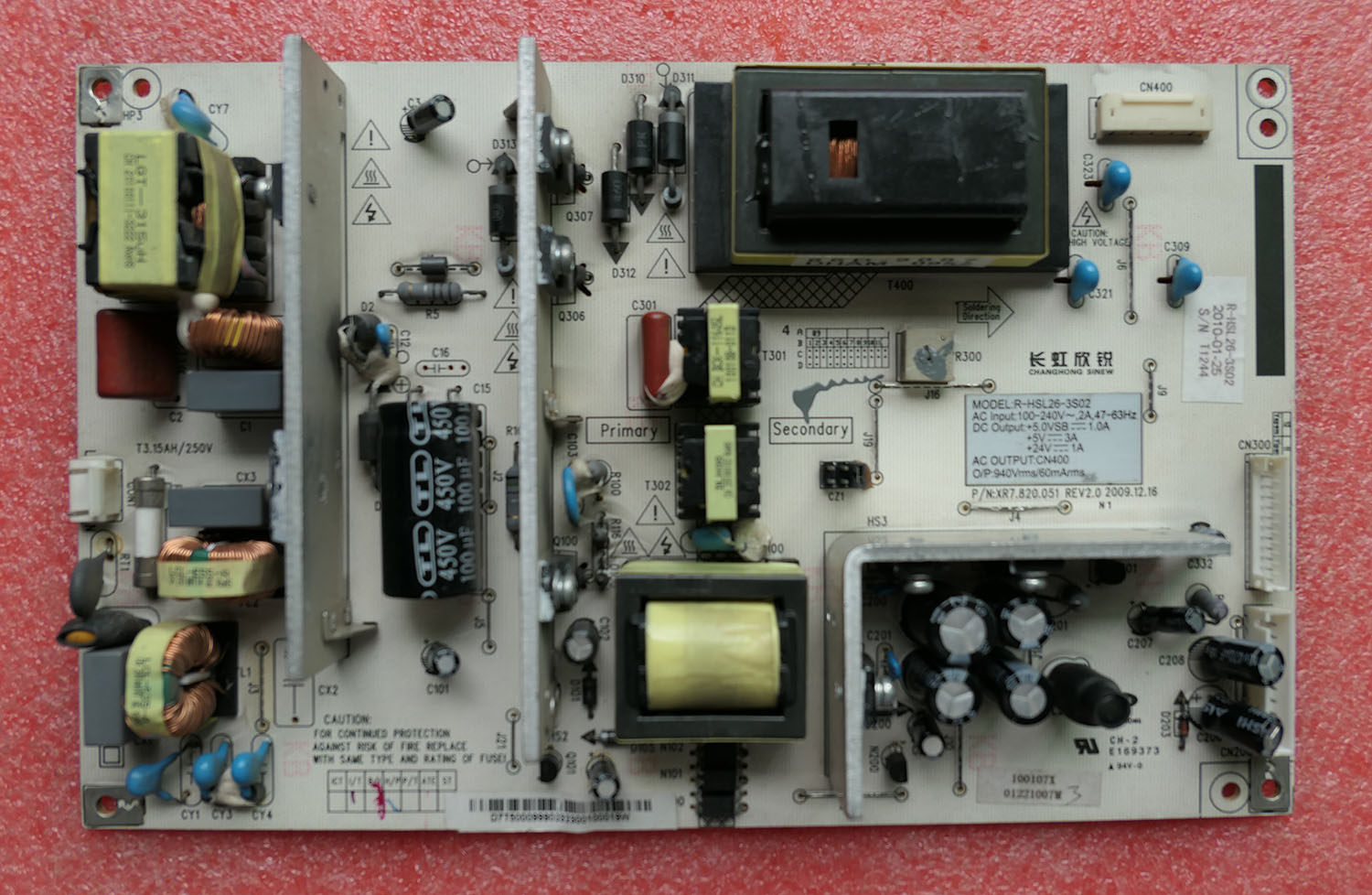 长虹电视机电源板XR7.820.051