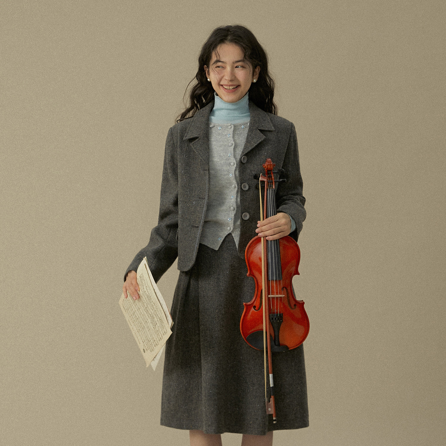 LLANO一彩点94羊毛短款西装廓形知识分子西服外套复古气质女秋冬,女装/女士精品,西装,淘宝优惠券,粉丝福利购,淘宝优惠卷