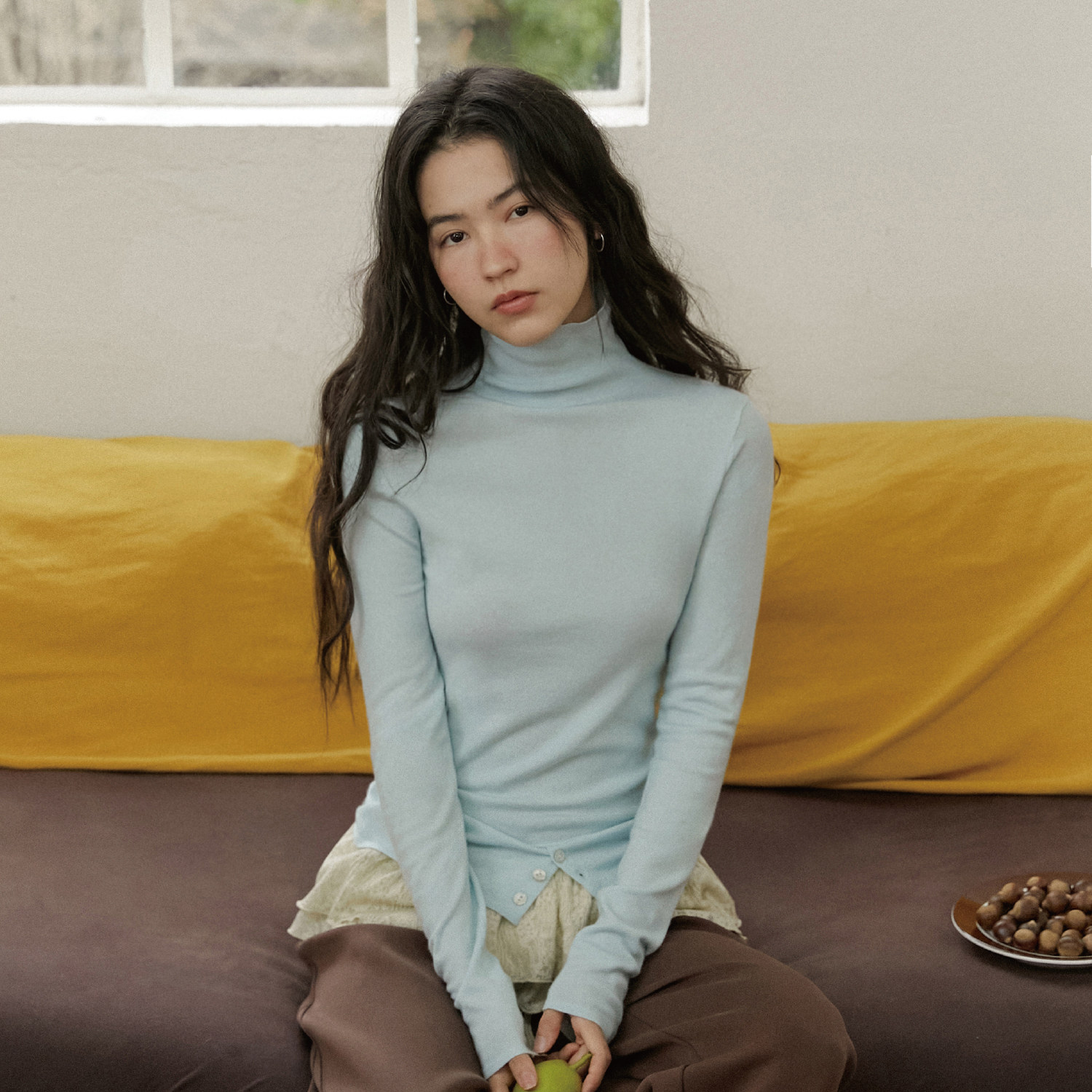 可机洗高领羊毛打底法式气质