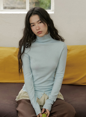 LLANO可机洗高领羊毛打底法式气质温柔内搭长袖修身百搭女秋冬季