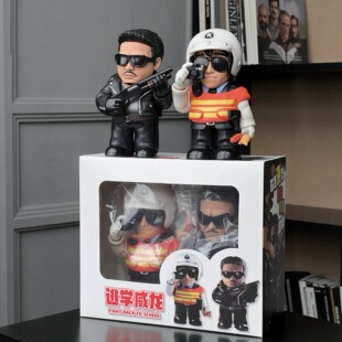 逃学威龙达叔周星驰手办摆件车载中控台玩偶车内装饰品搞怪公仔