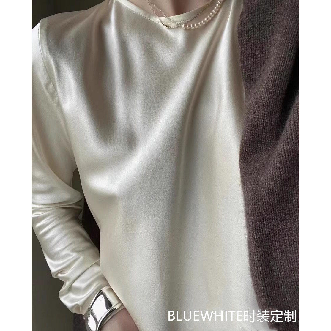 真丝斜裁及简连衣裙礼服裙