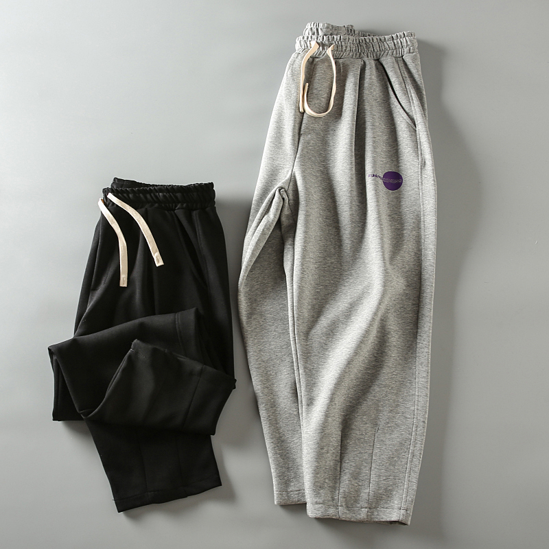 春秋新款日系CityBoy宽松廓形卫裤男士百搭松紧腰微锥哈伦休闲裤,男装,卫裤,淘宝优惠券,粉丝福利购,淘宝优惠卷